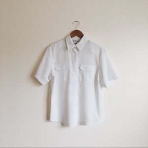 Vintage Sarah Bentley Classic White Button Up